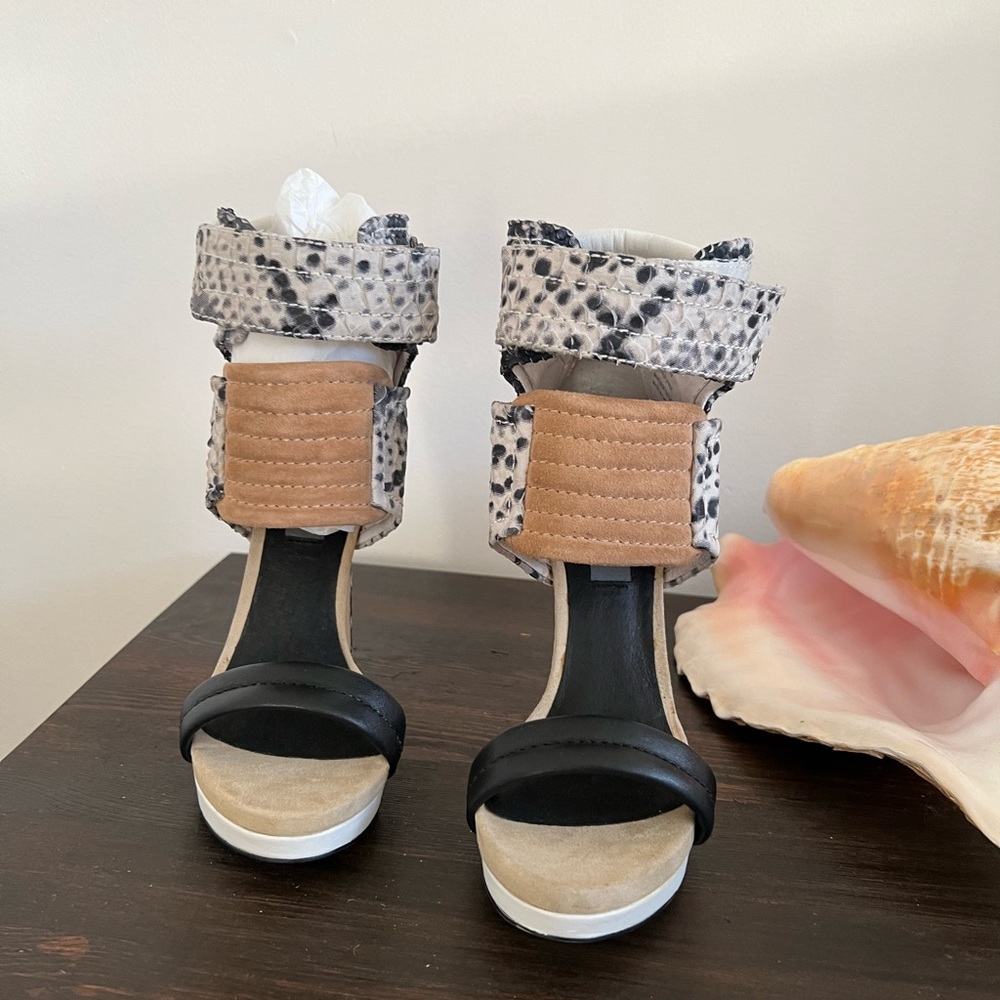 Mia Limited Edition genuine leather heels sandals